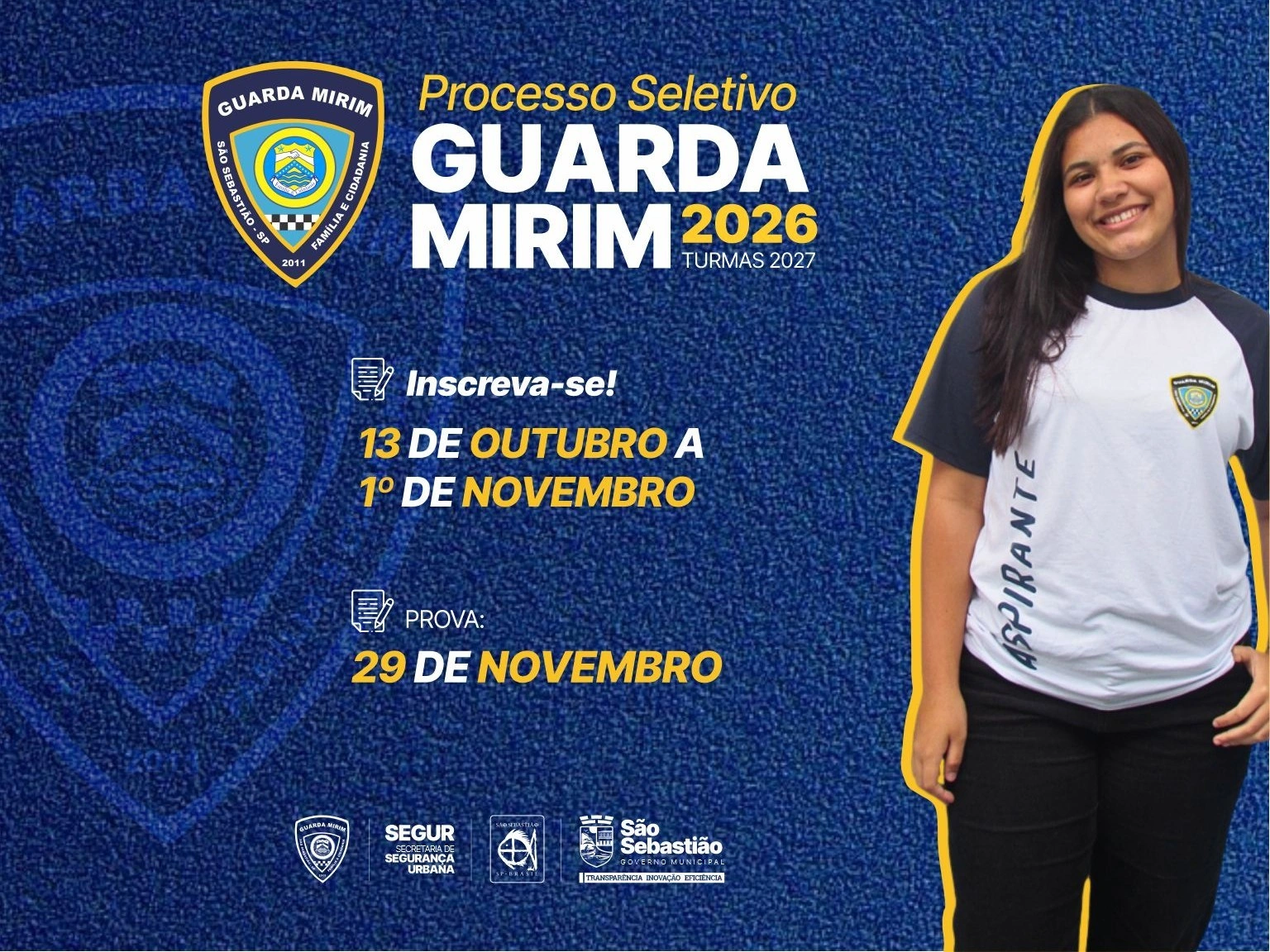 Processo seletivo da Guarda Mirim 2026, turma de 2027